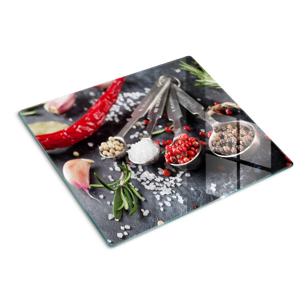 Tagliere in vetro Spezie ed erbe aromatiche
