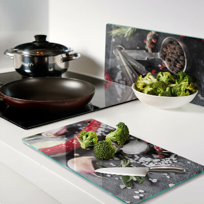 Tagliere in vetro Spezie ed erbe aromatiche