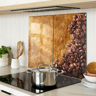 Tagliere in vetro temperato Motivo caffè e pelle