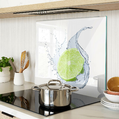 Tagliere in vetro temperato Limone in acqua
