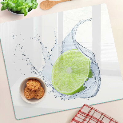 Tagliere in vetro temperato Limone in acqua