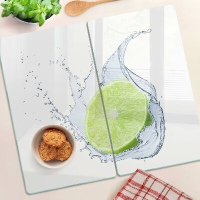 Tagliere in vetro temperato Limone in acqua