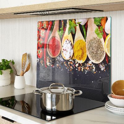 Tagliere in vetro temperato Spezie ed erbe aromatiche