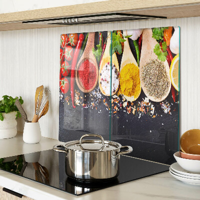 Tagliere in vetro temperato Spezie ed erbe aromatiche