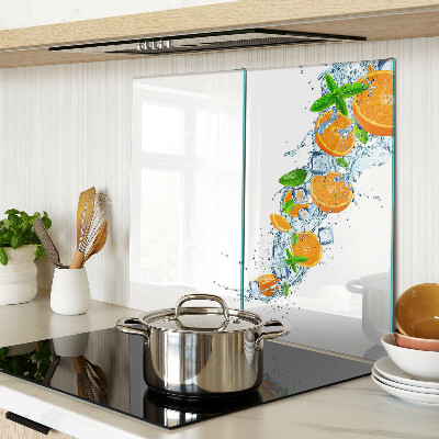Tagliere in vetro Agrumi in acqua