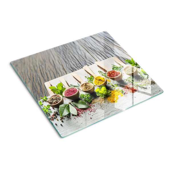 Tagliere in vetro Spezie ed erbe aromatiche