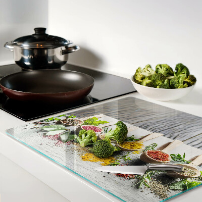 Tagliere in vetro Spezie ed erbe aromatiche
