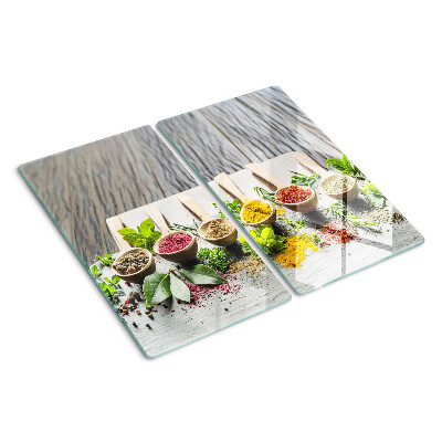Tagliere in vetro Spezie ed erbe aromatiche