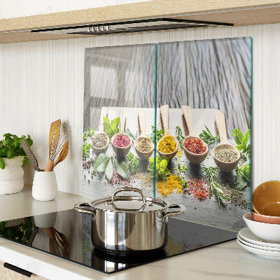 Tagliere in vetro Spezie ed erbe aromatiche