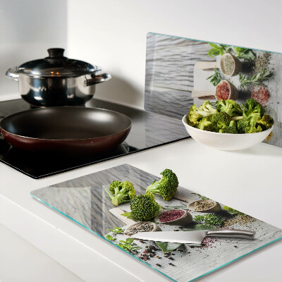 Tagliere in vetro Spezie ed erbe aromatiche