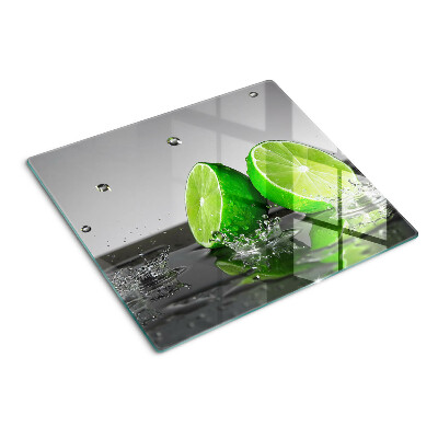 Tagliere in vetro temperato Limoni in acqua