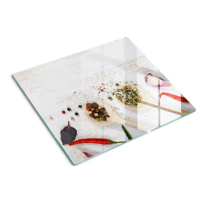 Tagliere in vetro temperato Spezie ed erbe aromatiche