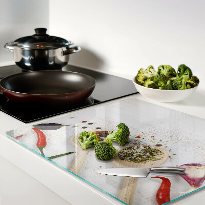 Tagliere in vetro temperato Spezie ed erbe aromatiche