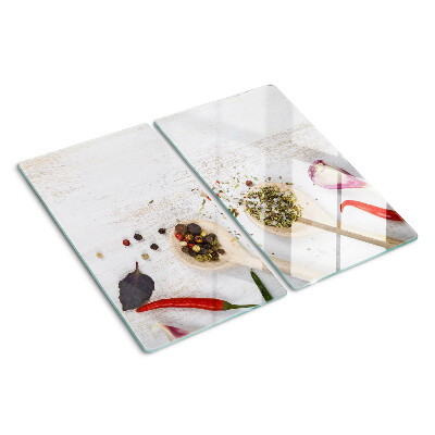 Tagliere in vetro temperato Spezie ed erbe aromatiche