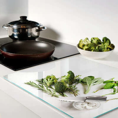 Tagliere in vetro Erbe aromatiche da cucina