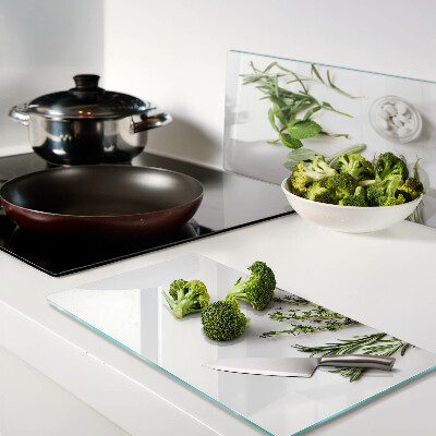 Tagliere in vetro Erbe aromatiche da cucina