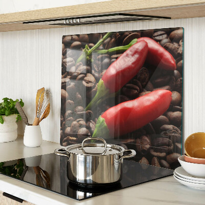 Tagliere in vetro Caffè e peperoncino