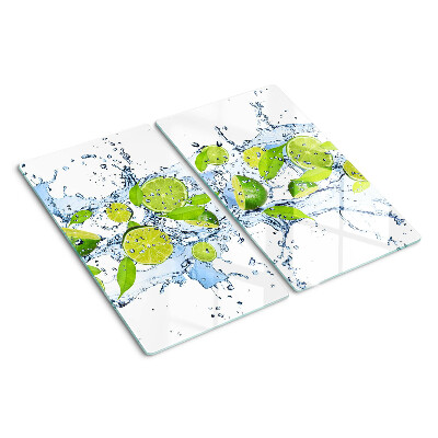 Tagliere in vetro Limoni in acqua