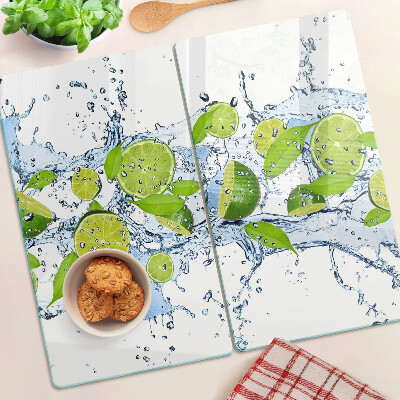 Tagliere in vetro Limoni in acqua