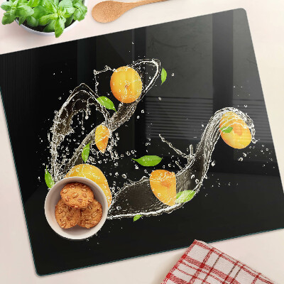 Tagliere in vetro temperato Agrumi in acqua