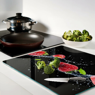 Tagliere in vetro Fragole in acqua