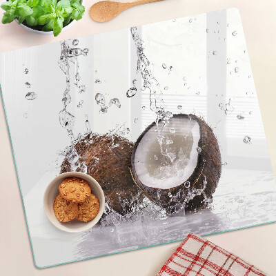 Tagliere in vetro Cocco in acqua