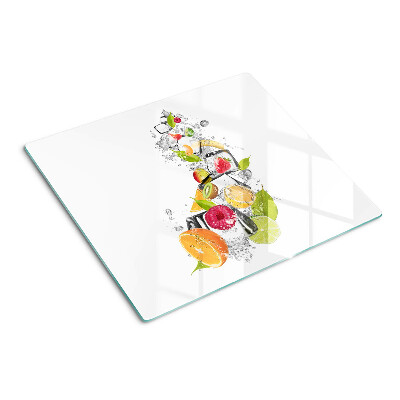Tagliere in vetro temperato Frutta in acqua