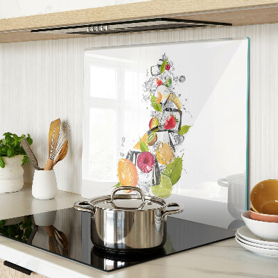 Tagliere in vetro temperato Frutta in acqua