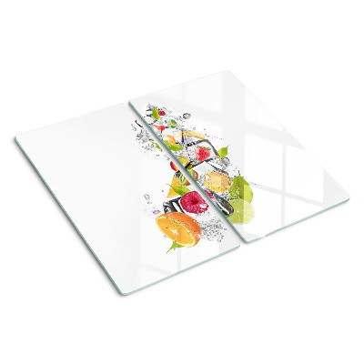 Tagliere in vetro temperato Frutta in acqua