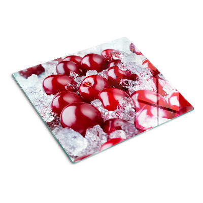 Tagliere in vetro Uva rossa sul ghiaccio