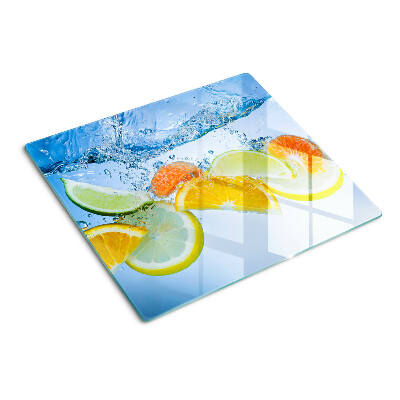 Tagliere in vetro Agrumi in acqua