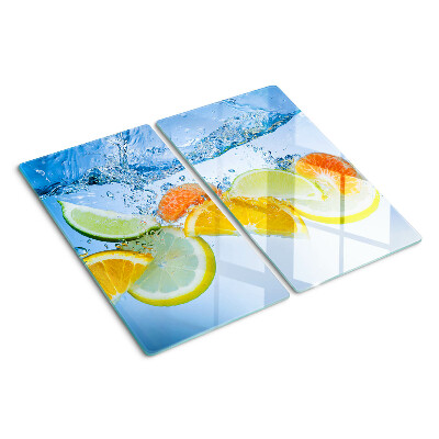 Tagliere in vetro Agrumi in acqua