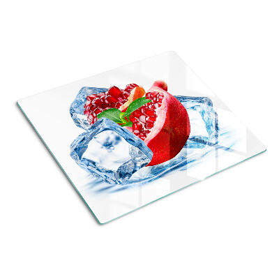 Tagliere in vetro temperato Melograno nel ghiaccio