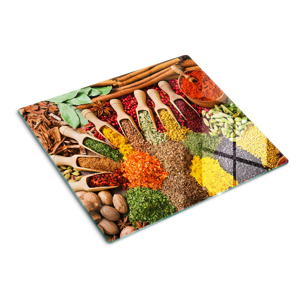 Tagliere in vetro temperato Spezie ed erbe aromatiche