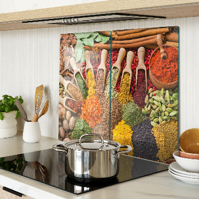 Tagliere in vetro temperato Spezie ed erbe aromatiche