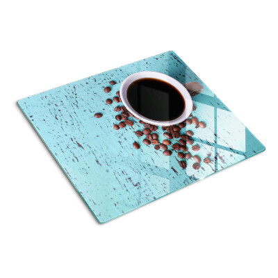 Tagliere in vetro temperato Caffè e chicchi di caffè