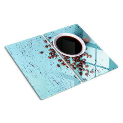 Tagliere in vetro temperato Caffè e chicchi di caffè