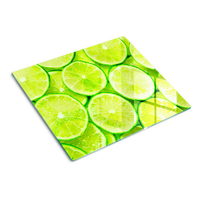 Tagliere in vetro temperato fette di lime
