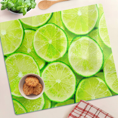 Tagliere in vetro temperato fette di lime