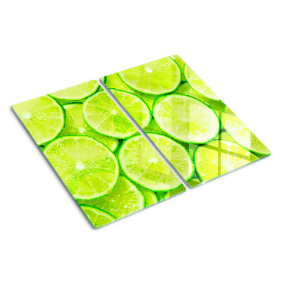 Tagliere in vetro temperato fette di lime