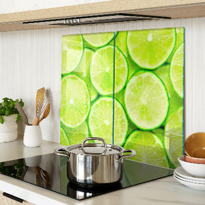 Tagliere in vetro temperato fette di lime