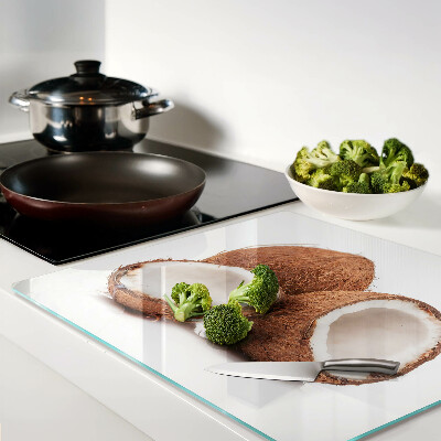 Tagliere in vetro mosche del cocco