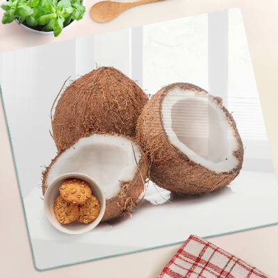 Tagliere in vetro mosche del cocco
