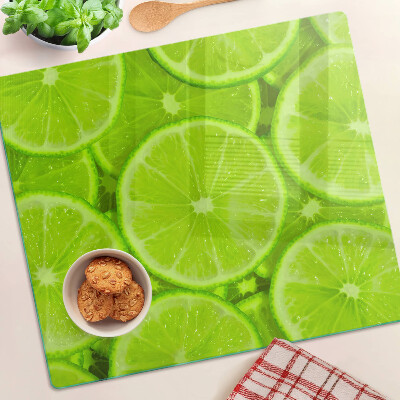 Tagliere in vetro temperato fette di lime
