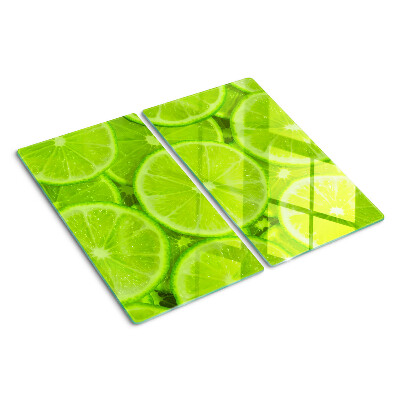 Tagliere in vetro temperato fette di lime