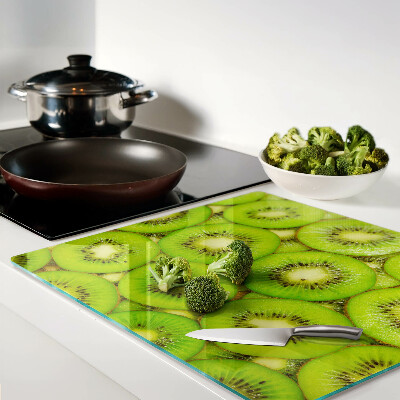 Tagliere in vetro temperato fette di kiwi