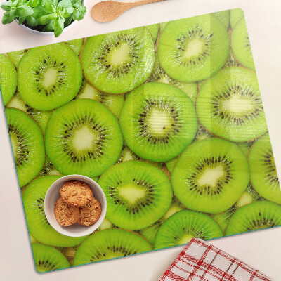 Tagliere in vetro temperato fette di kiwi