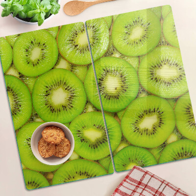 Tagliere in vetro temperato fette di kiwi