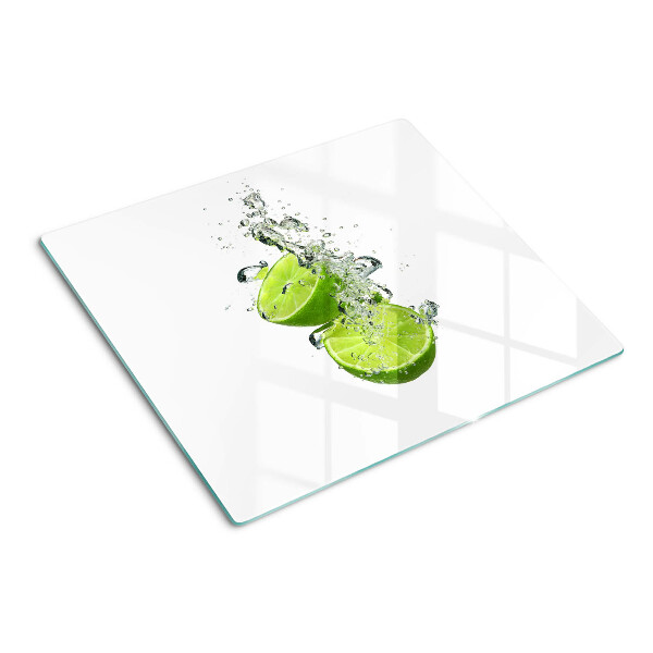 Tagliere in vetro temperato Limoni in acqua frizzante