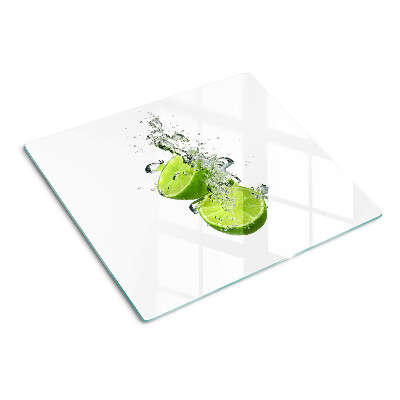 Tagliere in vetro temperato Limoni in acqua frizzante